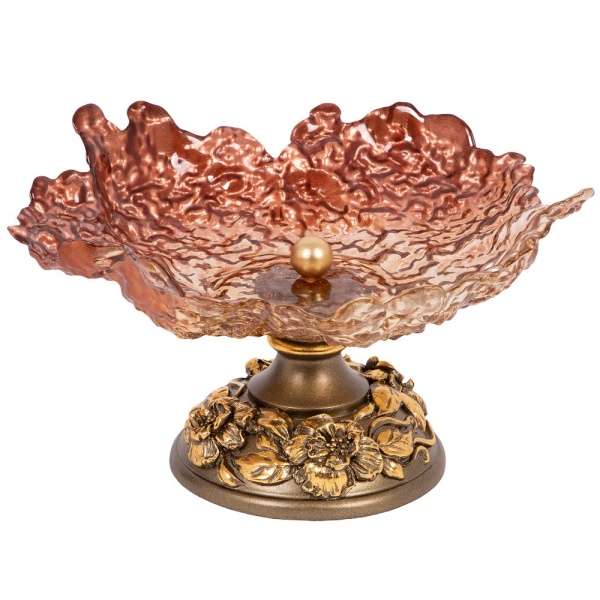 Фруктовница-конфетница Лето Бронза Фруктовница-конфетница Лето Бронза