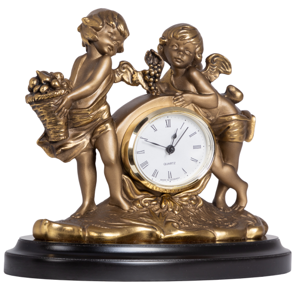 Часы настольные Путти малые Бронза Часы настольные Путти малые Бронза