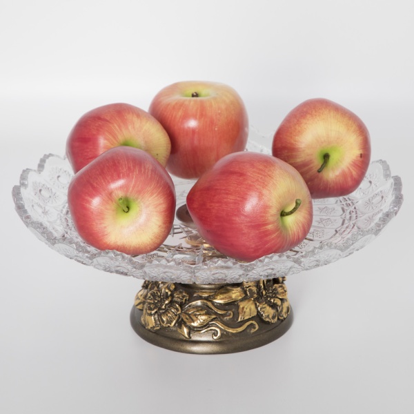 Фруктовница Лето Бронза со стеклянной чашей Фруктовница Лето Бронза со стеклянной чашей