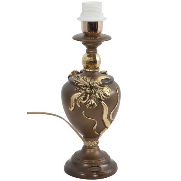 Настольная лампа Флер де Лис Бронза Тюссо Амарант Настольная лампа Флер де Лис Бронза Тюссо Амарант