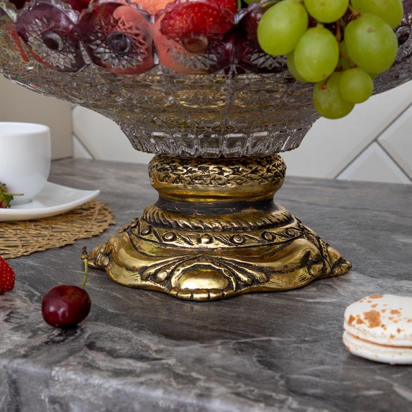 Фруктовница-конфетница Флора Бронза Мейджи Фруктовница-конфетница Флора Бронза Мейджи