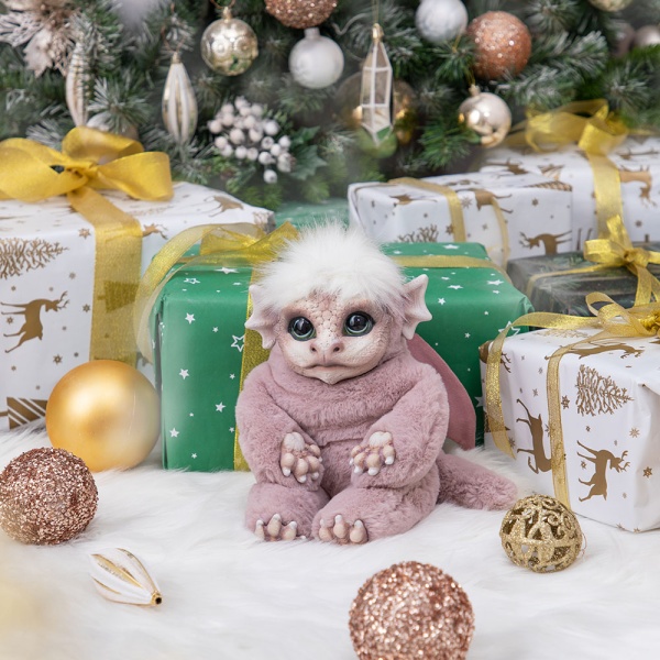 Игрушка мягкая Дракон Бэби Мистик Пудровый Игрушка мягкая Дракон Бэби Мистик Пудровый