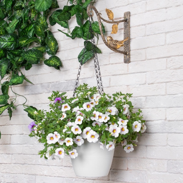 Кронштейн для цветов Терра Ливз Бронза