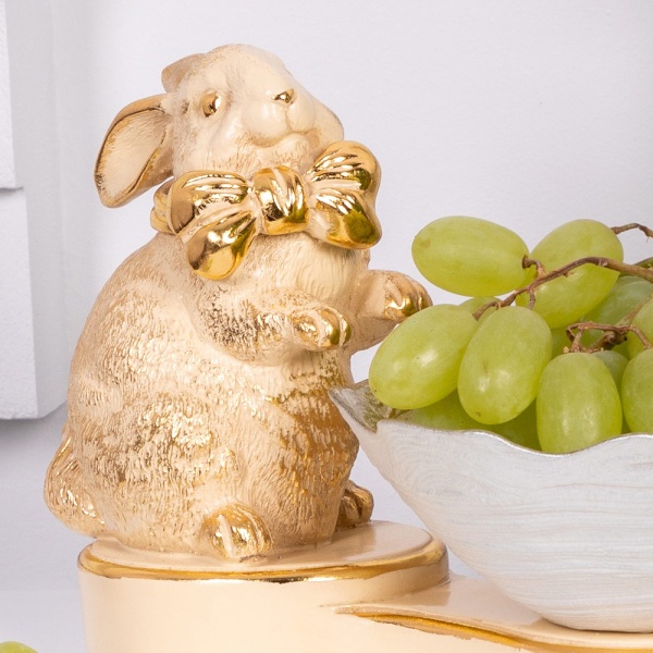 Фруктовница-конфетница Кролик Банни Айвори Фруктовница-конфетница Кролик Банни Айвори