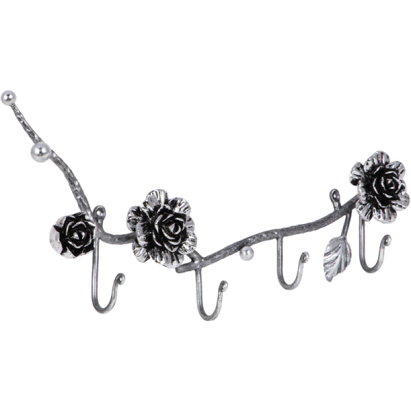 Вешалка настенная Роза Прованса Хедж Античное серебро Вешалка настенная Роза Прованса Хедж Античное серебро