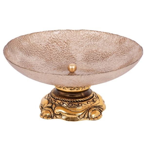 Фруктовница-конфетница Флора Бронза Фруктовница-конфетница Флора Бронза