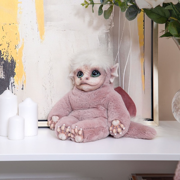 Игрушка мягкая Дракон Бэби Мистик Пудровый Игрушка мягкая Дракон Бэби Мистик Пудровый