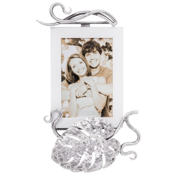 Фоторамка Monstera Deliciosa (Монстера) Айс Античное серебро Фоторамка Monstera Deliciosa (Монстера) Айс Античное серебро