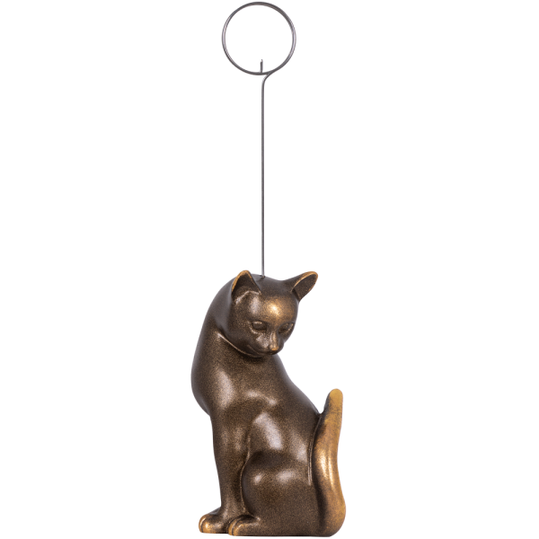 Статуэтка Кошка Грация с держателем Бронза Статуэтка Кошка Грация с держателем Бронза