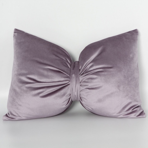 Подушка декоративная Бант Лиловый Подушка декоративная Бант Лиловый