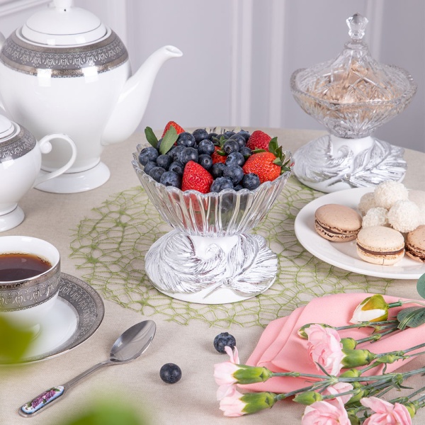 Фруктовница-конфетница Боа Сильвер Фруктовница-конфетница Боа Сильвер