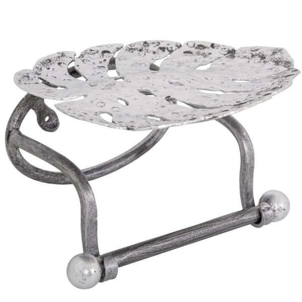 Держатель для туалетной бумаги Monstera Deliciosa (Монстера) Античное серебро Держатель для туалетной бумаги Monstera Deliciosa (Монстера) Античное серебро