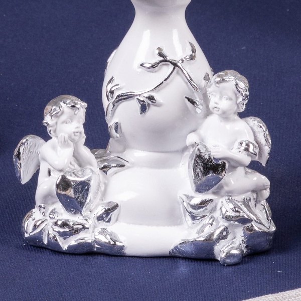 Фруктовница Мерси Белая со стеклянной чашей Аврора Фруктовница Мерси Белая со стеклянной чашей Аврора