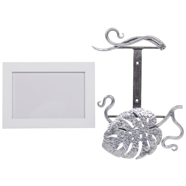 Фоторамка Monstera Deliciosa (Монстера) Античное серебро горизонтальная Фоторамка Monstera Deliciosa (Монстера) Античное серебро горизонтальная