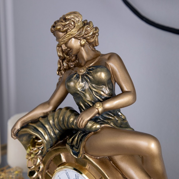 Часы настольные Колесо Фортуны Бронза Часы настольные Колесо Фортуны Бронза