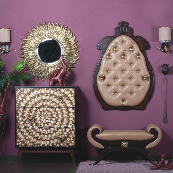 Вешалка настенная Квин Каштан Капучино 1 Вешалка настенная Квин Каштан Капучино 1