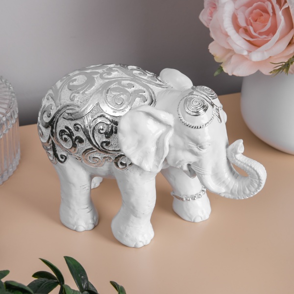 Статуэтка Слон Дели Белый