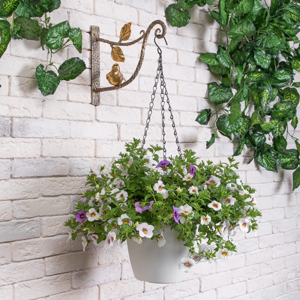 Кронштейн для цветов Терра Ливз Бронза