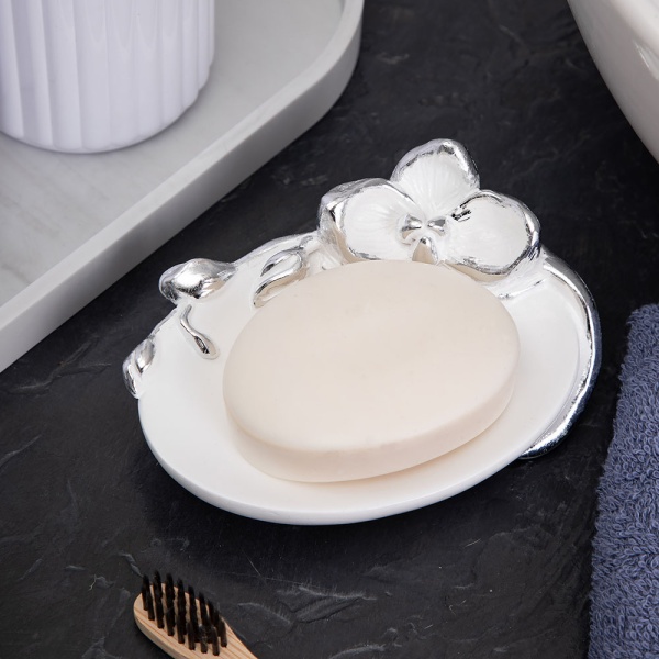 Мыльница Орхидея Калипсо Белый Мыльница Орхидея Калипсо Белый