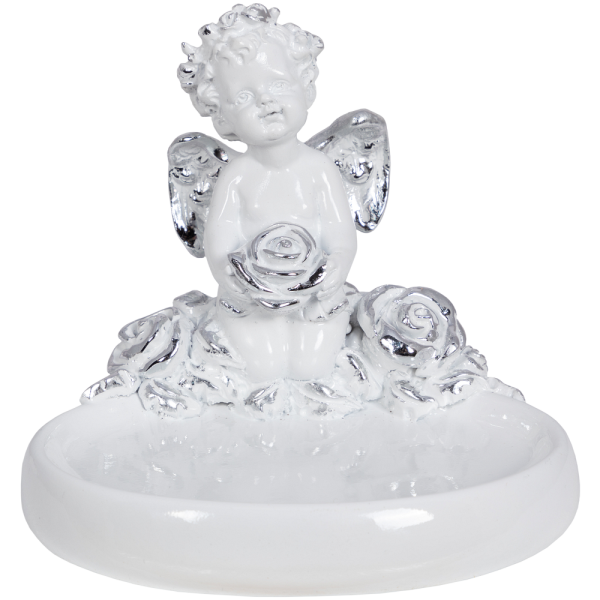 Мыльница Ангел с розами Сильвер Мыльница Ангел с розами Сильвер
