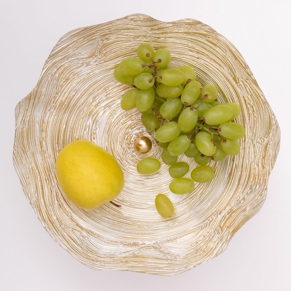 Фруктовница-конфетница Флора Бронза Фруктовница-конфетница Флора Бронза