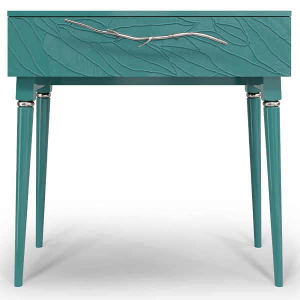 Консоль Арт Колор leaves Классик Сильвер Пастельно-синий