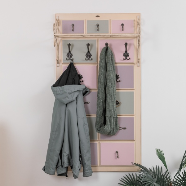 Вешалка настенная Пандора 3 Айвори Акварель Вешалка настенная Пандора 3 Айвори Акварель