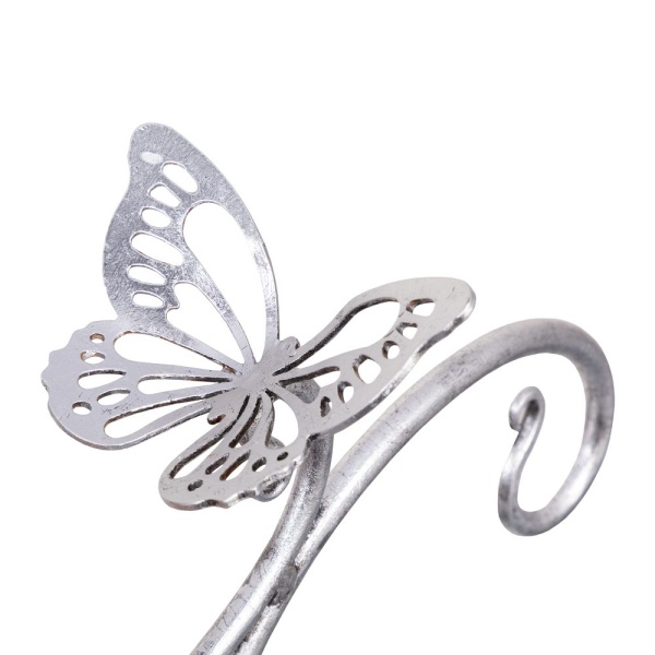 Кронштейн для цветов Бабочка Эир Античное серебро