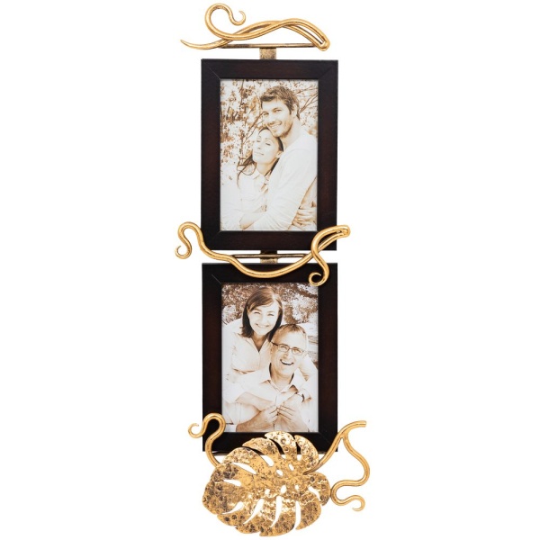 Фоторамка двойная Monstera Deliciosa (Монстера) Каштан Амбер Фоторамка двойная Monstera Deliciosa (Монстера) Каштан Амбер