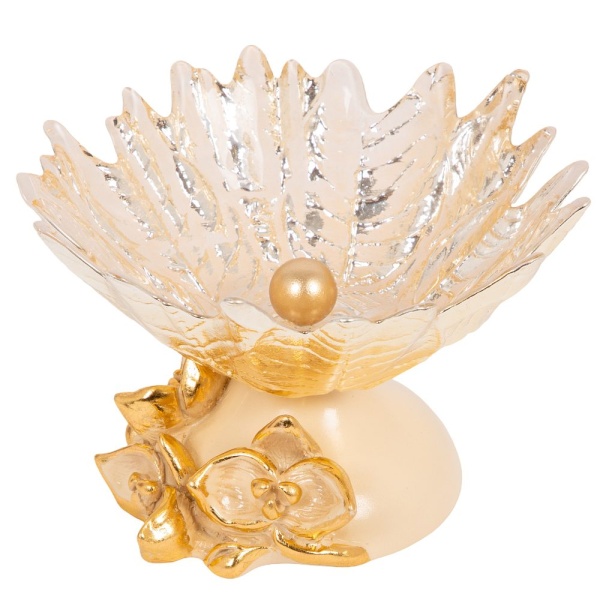 Фруктовница-конфетница Орхидея Лайм Айвори Фруктовница-конфетница Орхидея Лайм Айвори