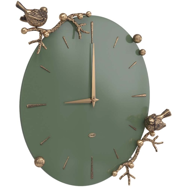 Часы настенные Терра Колор Зеленый нефрит Амбер Часы настенные Терра Колор Зеленый нефрит Амбер