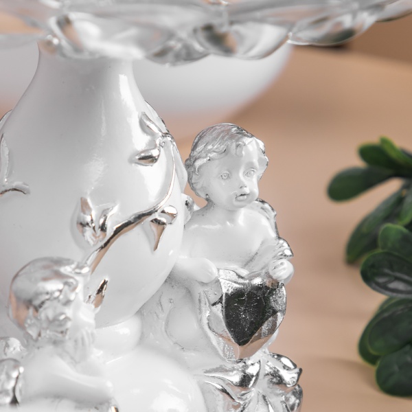 Фруктовница-конфетница Мерси Белая Фруктовница-конфетница Мерси Белая