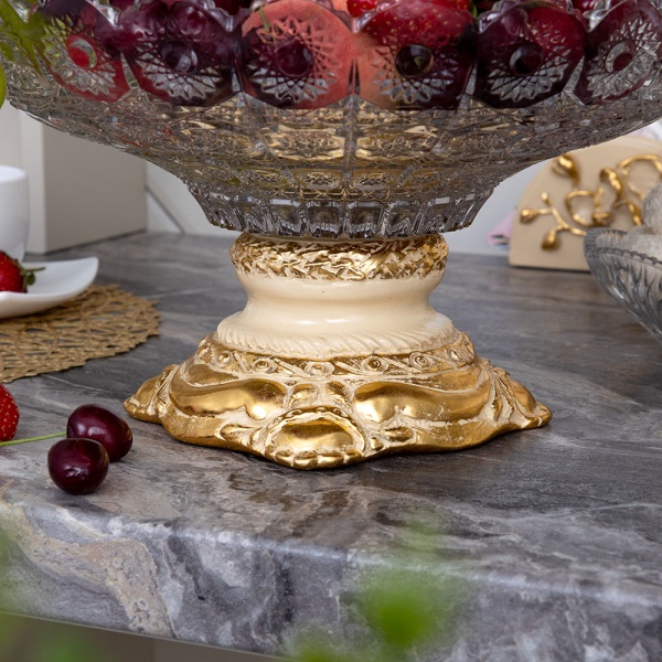 Фруктовница-конфетница Флора Айвори Мейджи Фруктовница-конфетница Флора Айвори Мейджи