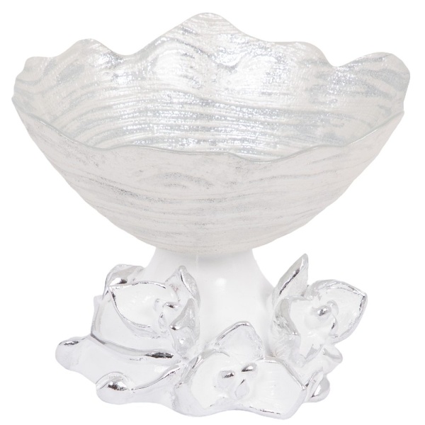 Фруктовница-конфетница Орхидея Лайм Серебро Фруктовница-конфетница Орхидея Лайм Серебро