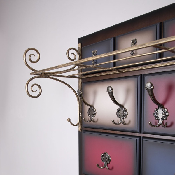 Вешалка настенная Пандора 4 Орех Mix Вешалка настенная Пандора 4 Орех Mix