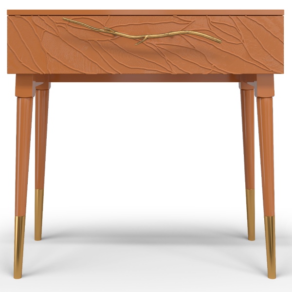 Консоль Арт Колор leaves Стайл Голд Томленый оранжевый