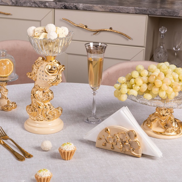 Фруктовница-конфетница Заветное желание Айвори