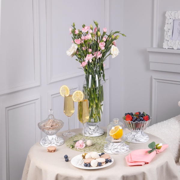 Фруктовница-конфетница Боа Сильвер Фруктовница-конфетница Боа Сильвер