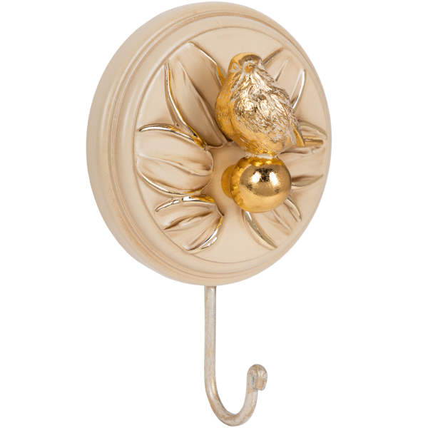 Настенный крючок Птичка Зарничка Дримс Айвори Настенный крючок Птичка Зарничка Дримс Айвори