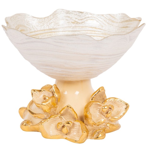 Фруктовница-конфетница Орхидея Лайм Айвори Фруктовница-конфетница Орхидея Лайм Айвори