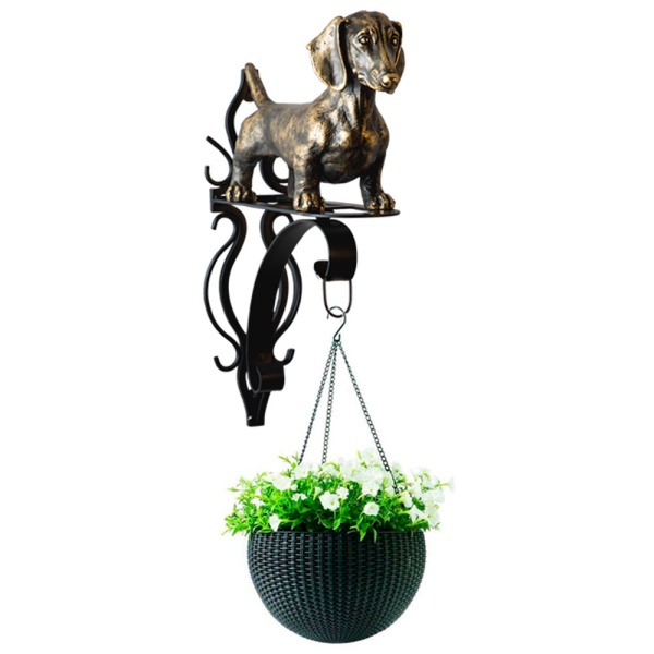 Кронштейн для цветов Такса Гучи (с ковкой) Кронштейн для цветов Такса Гучи (с ковкой)