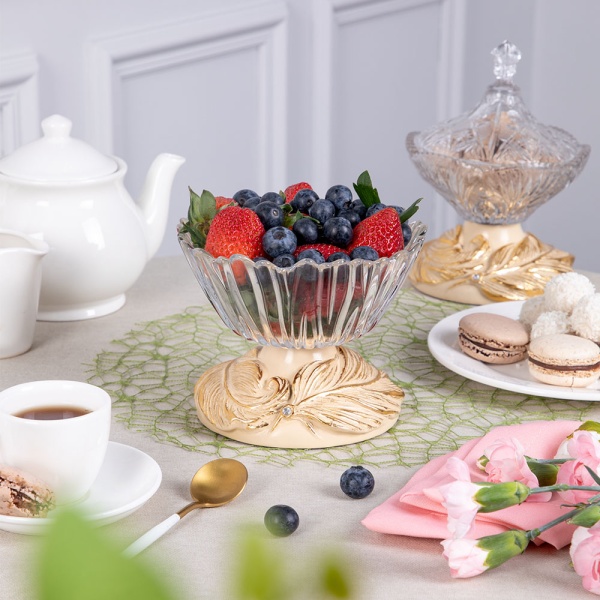 Фруктовница-конфетница Боа Айвори Фруктовница-конфетница Боа Айвори