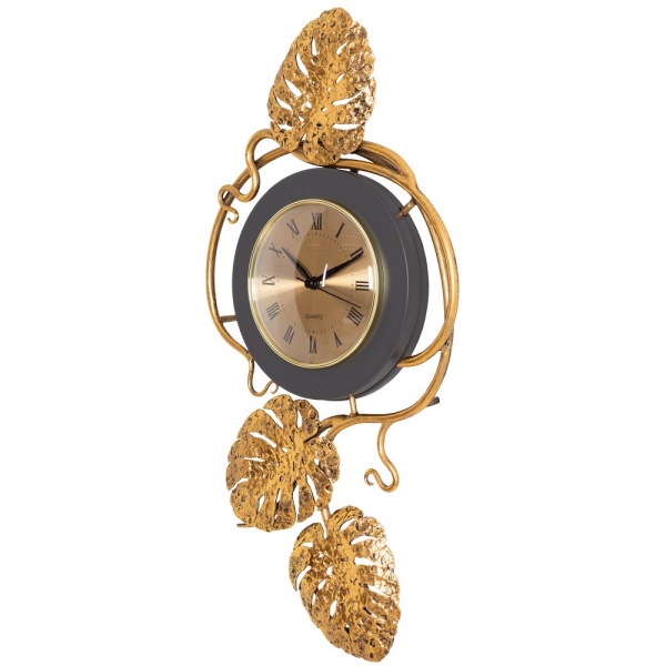 Часы настенные Monstera Deliciosa (Монстера) mini Серые Амбер Часы настенные Monstera Deliciosa (Монстера) mini Серые Амбер