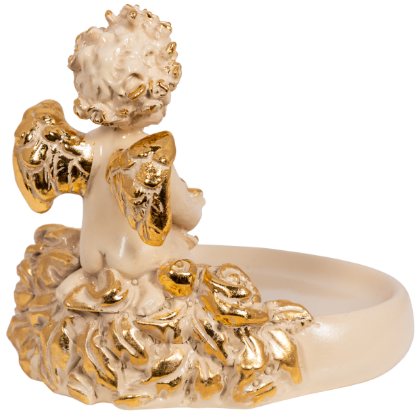 Мыльница Ангел с розами Айвори Мыльница Ангел с розами Айвори