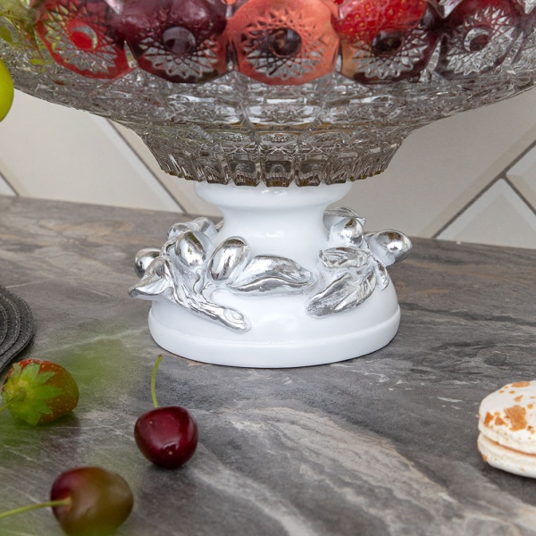 Фруктовница-конфетница Oliva Branch (Олива Бранч) Белая Мейджи