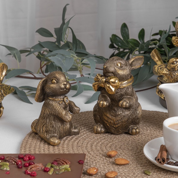 Статуэтка Кролик Эйприл Бронза Статуэтка Кролик Эйприл Бронза
