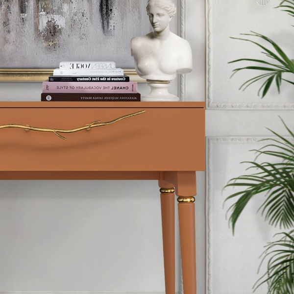 Консоль Арт Колор matte Классик Голд Томленый оранжевый матовый