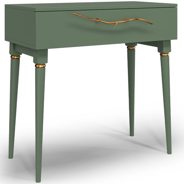 Консоль Арт Колор matte Классик Голд Зеленый нефрит матовый