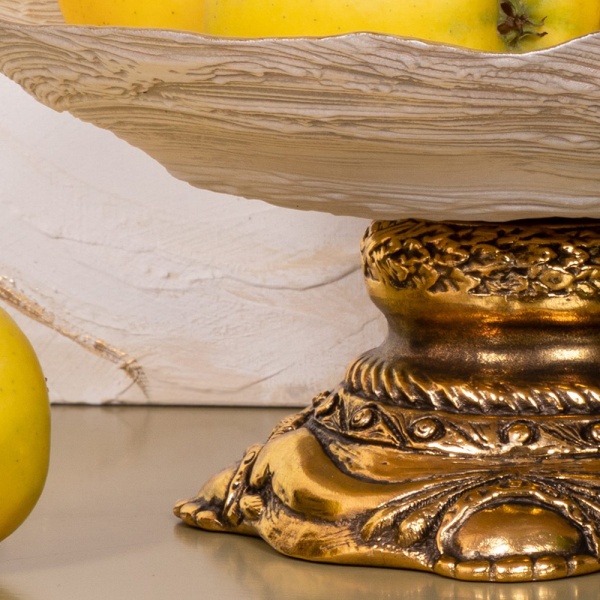 Фруктовница-конфетница Флора Бронза Фруктовница-конфетница Флора Бронза