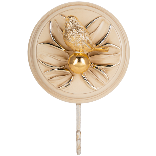 Настенный крючок Птичка Зарничка Дримс Айвори Настенный крючок Птичка Зарничка Дримс Айвори